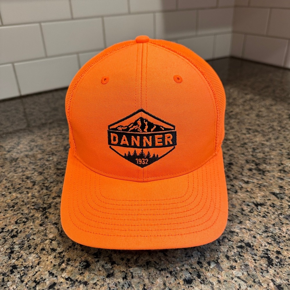 Danner Hat Richardson 882 Men's Adjustable Blaze Orange Mesh Back Trucker Cap